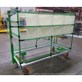 Factory direct price industrial lean pipe trolley cart/Material trolley